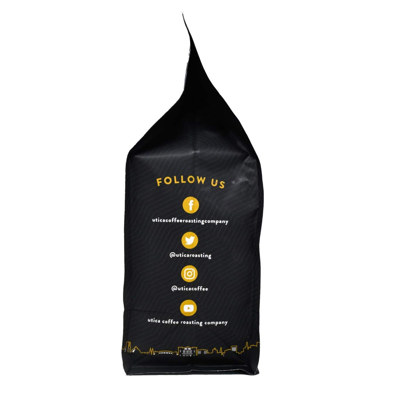 Utica Coffee Roasting Co. Adirondack Specialty Medium Roast Ground Coffee | 16 Oz Reclosable Bag