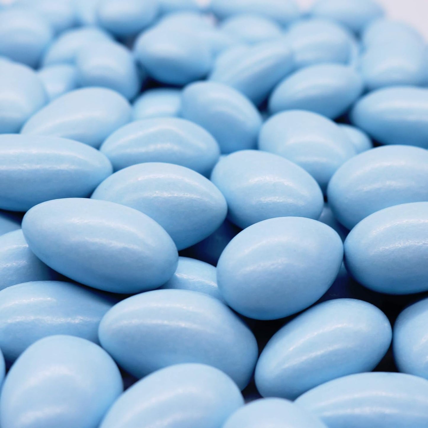Smarty Stop Jordan Almonds - Blue - 1 Pound (Pack of 1)