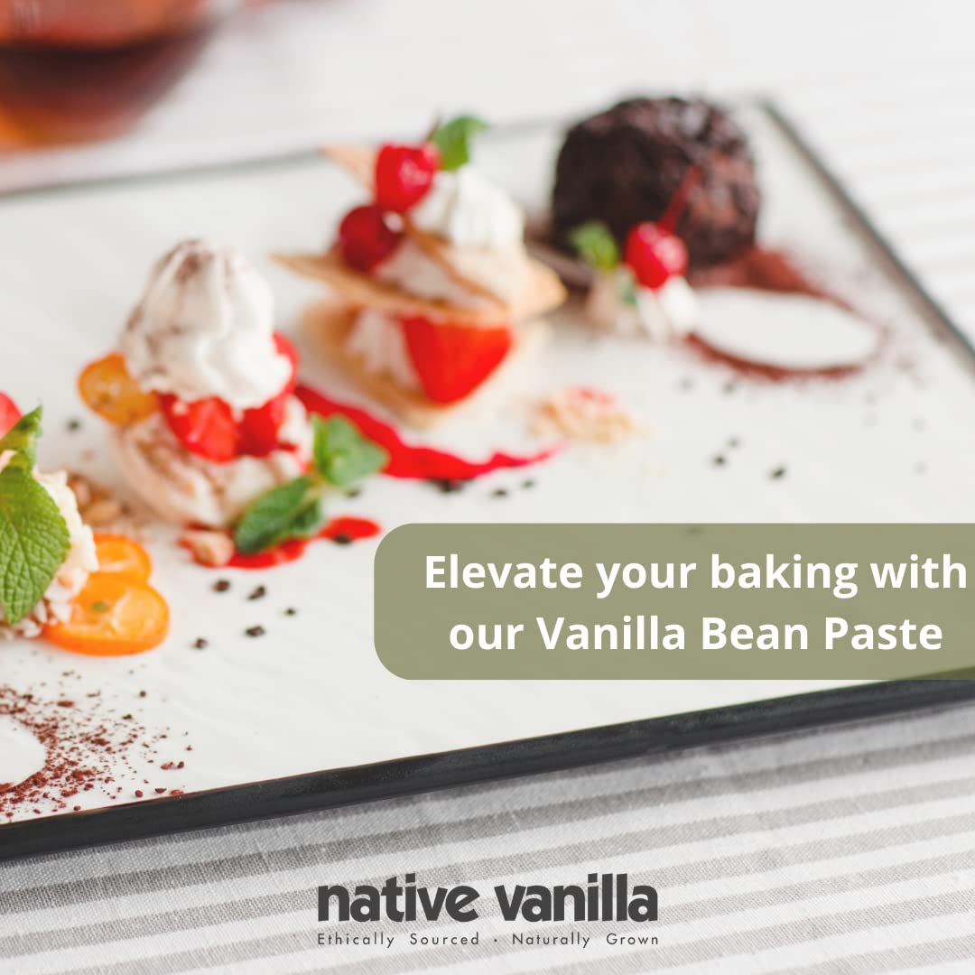 Native Vanilla Vanilla Bean Paste - All Natural, Vegan, Kosher - 4 oz (Pack of 2)