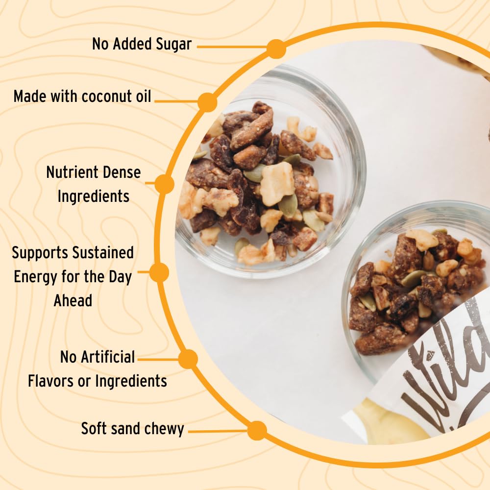 Wildway Keto Granola, Banana Nut, Grain-Free, Vegan, Low Carb, 8 oz, Pack of 6