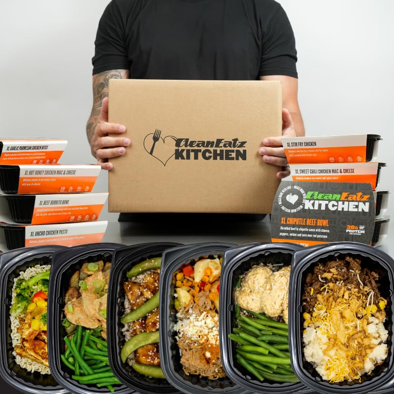 Clean Eatz High Protein Meal Plan Kit  Prepared Frozen Meals  Calorie-Controlled Entree Pack  High Calorie  Nutrients Dense  Pack of 6 Prepared Meals  Single Serving  Lunch & Dinner