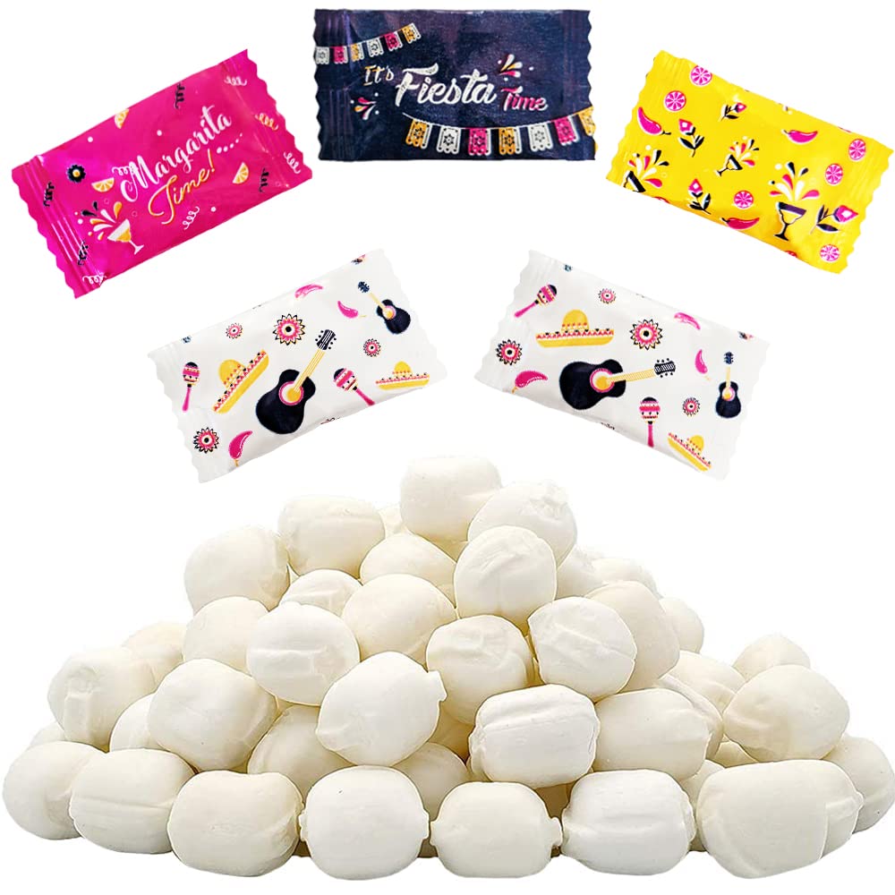 The Dreidel Company Fiesta Buttermints, Fat-Free Mint Candies, Kosher Certified, 275 Count, Individually Wrapped, White