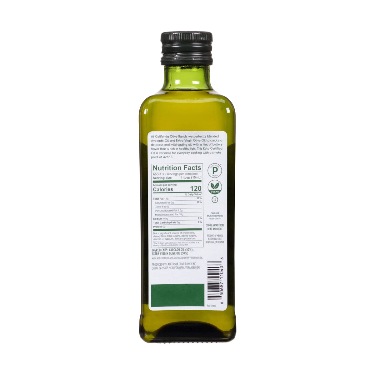 California Olive Ranch, Avocado Oil Blend, 500mL (Pack of 1)