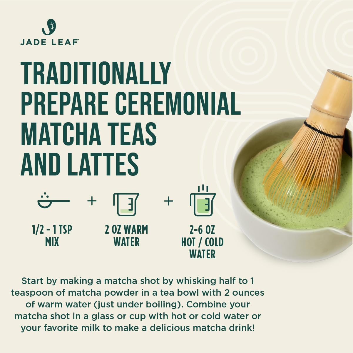 Jade Leaf Matcha Organic Ceremonial Grade Green Tea Powder - 1 Pound Pouch - Authentic Japanese Origin - Powder