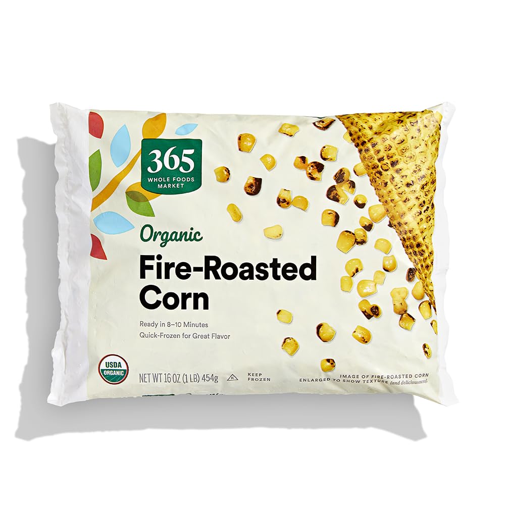 365 by Whole Foods Market, Organic Fire Roasted Corn, 16 Ounce, (Frozen)