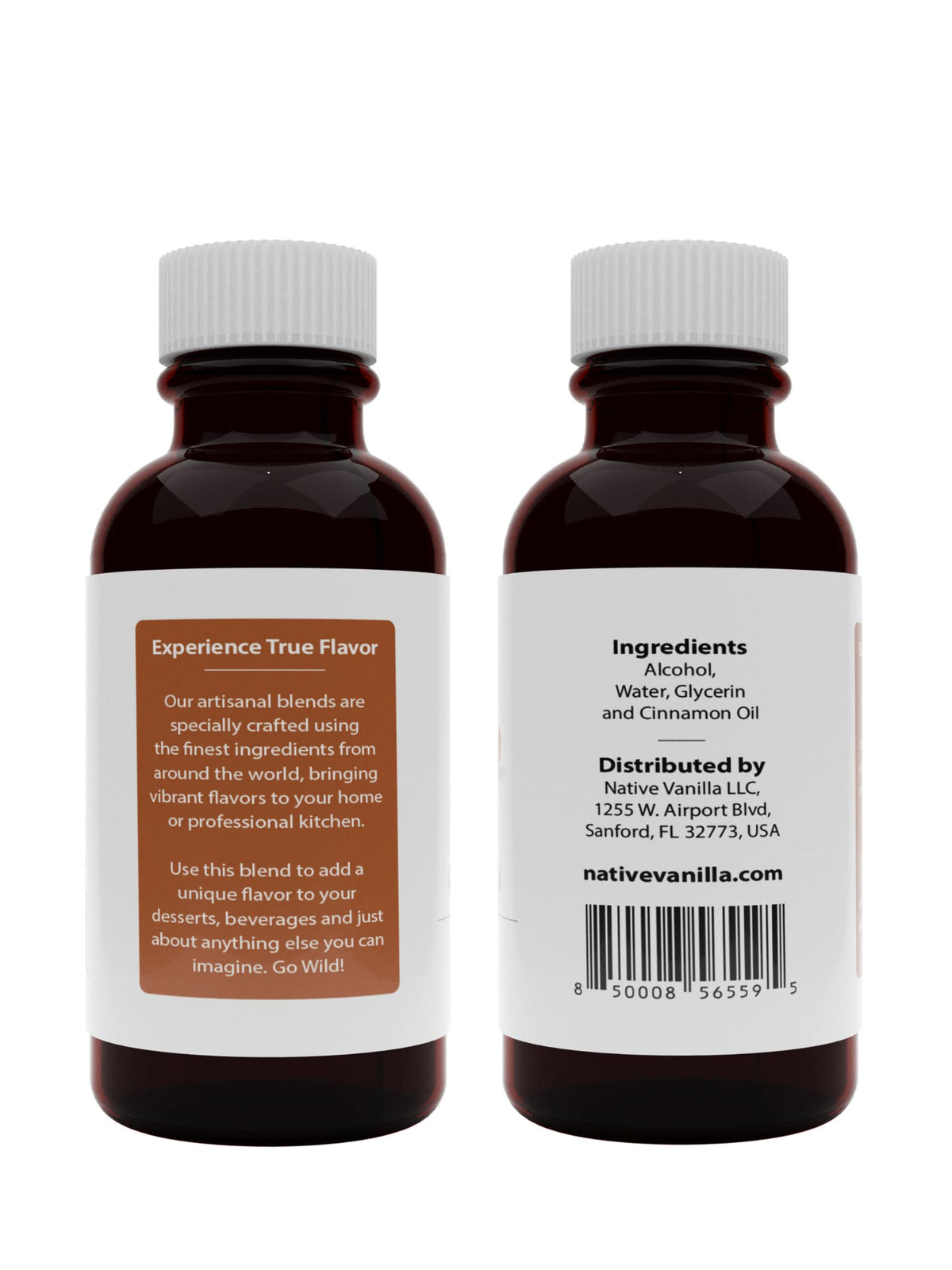 Native Vanilla Pure Cinnamon Extract - 4 Fl Oz - Ideal for Cooking, Baking, and Desserts
