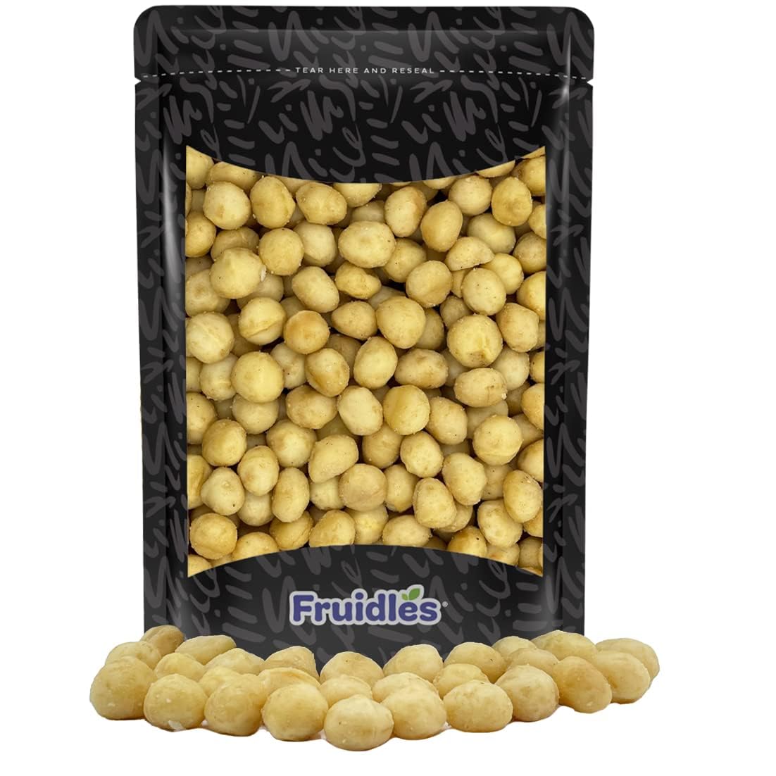 Fruidles Roasted & Salted Macadamia Nuts, Non-GMO, Gluten-Free, 10 Pounds Bulk