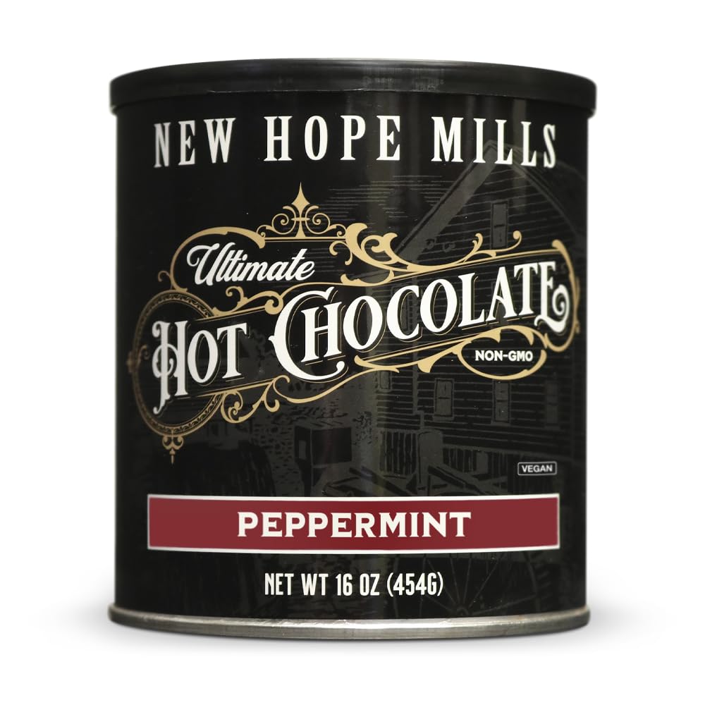 Ultimate Hot Chocolate  By New Hope Mills  Non-Gmo  16Oz  Vegan (Peppermint)