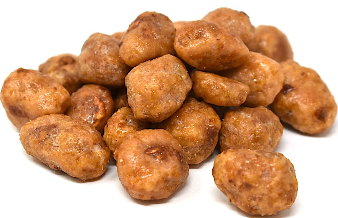 Old Fashioned Butter Toffee Peanut, Home Made Style Crunchy Candy Coated Fresh Roasted Peanuts (Butter Toffee Peanuts, 1 Pound)