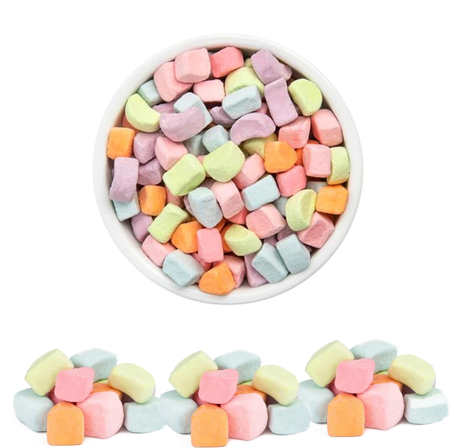 Fruidles Multicolor Dehydrated Marshmallows In Resealable Bag - Mini Marshmallow Bits For Great Toppings (40 Pounds (Bulk))