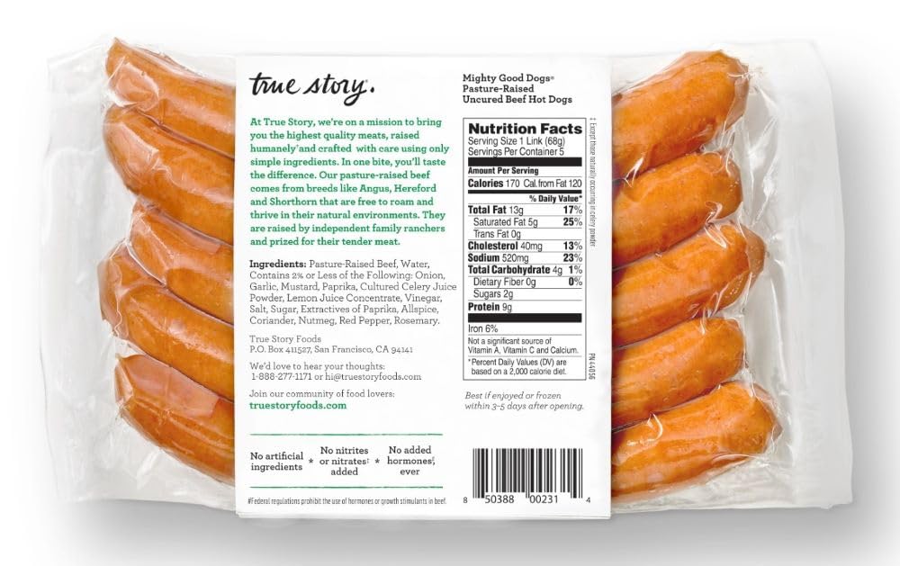 Fork In The Road Foods, Mighty Good Dogs, 12 Ounce