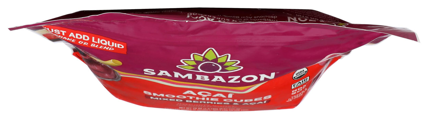 Organic Mixed Berries & Acai Blenderless Smoothie Cubes, 20 Oz