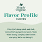 Simply Organic Ground Cloves 2.82 Ounce Jar, Pure Organic Ground Cloves, Kosher, Pungent Warm Aroma, Bittersweet & Spicy