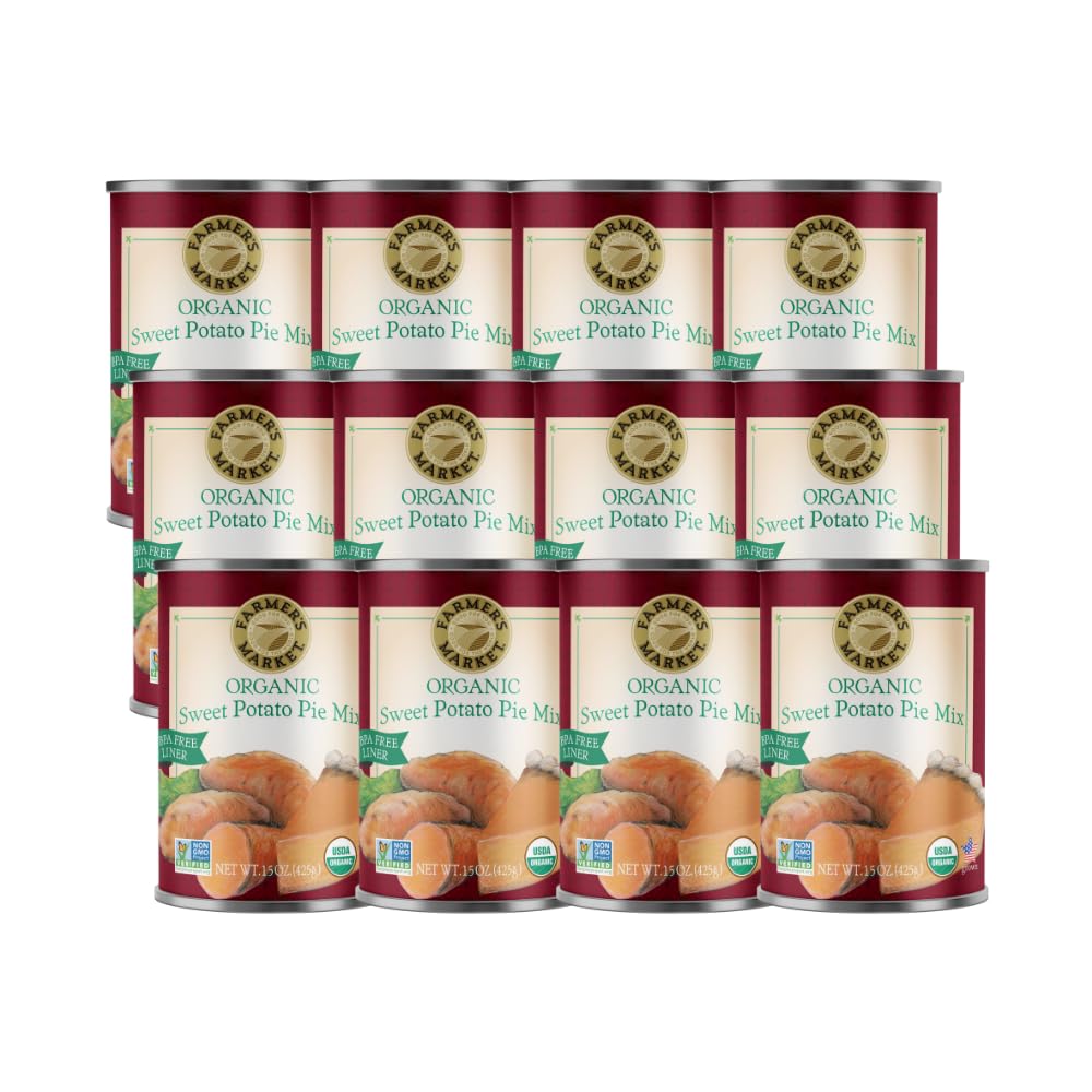 Farmers Market Organic Sweet Potato Pie Mix, 15 Ounce (Pack of 12)