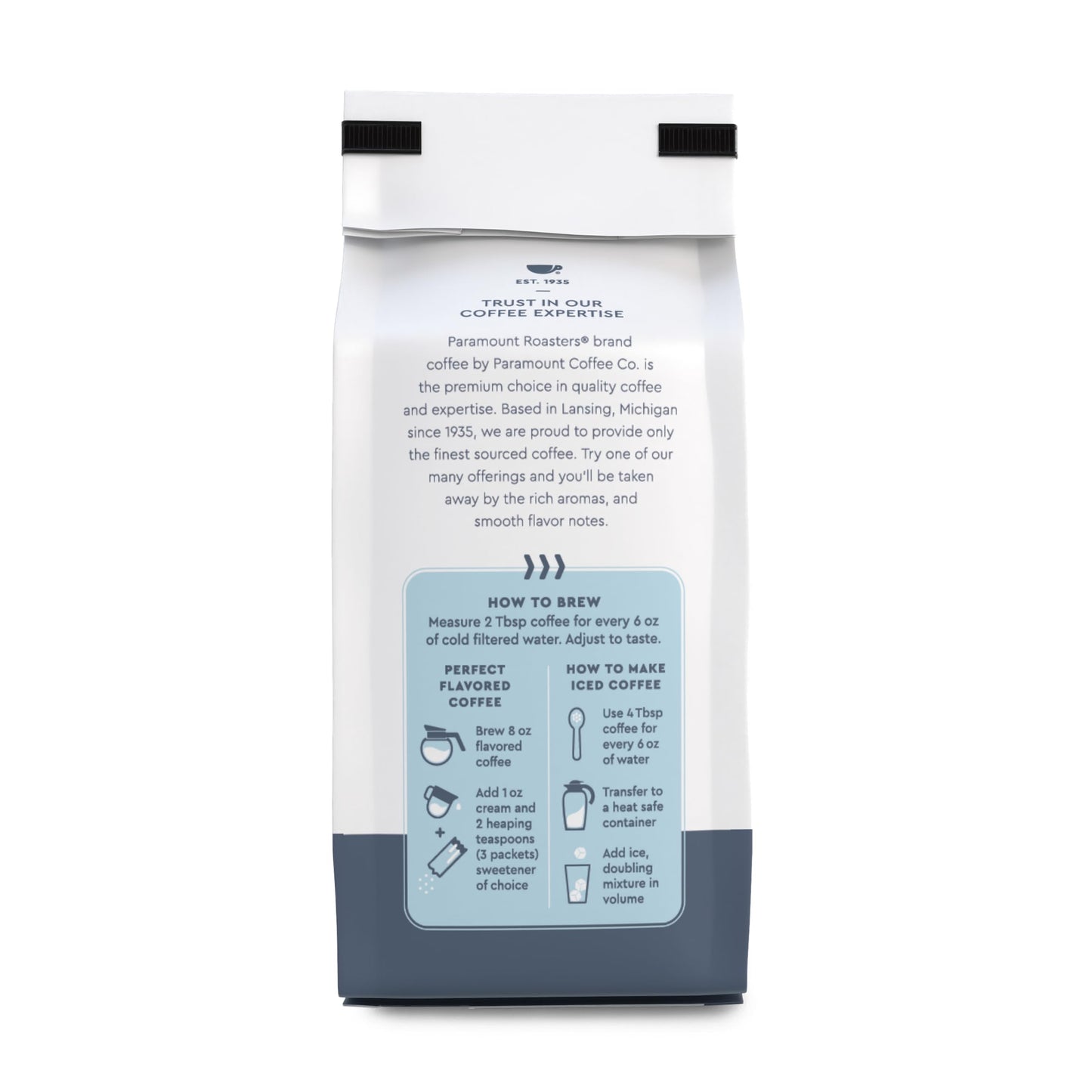 Paramount Roasters Ground Coffee Cinnamon Hazelnut - Flavored Coffee Blend, 12 oz Bag