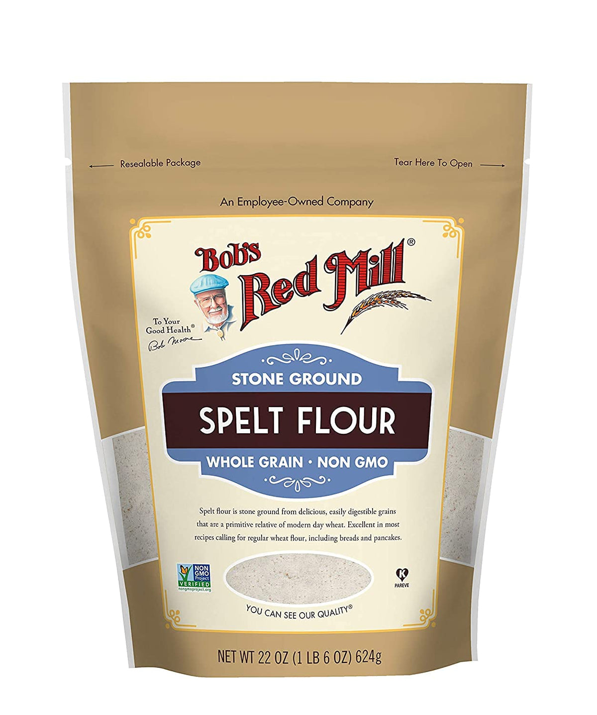 Bob'S Red Mill Spelt Flour, 22 Ounce (Pack Of 4)