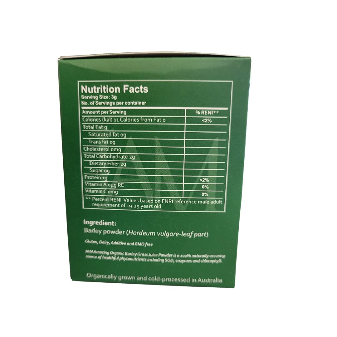 Generic IAM Amazing Organic Barley Powder Drink Mix - 0.04 Ounce (Pack of 30)