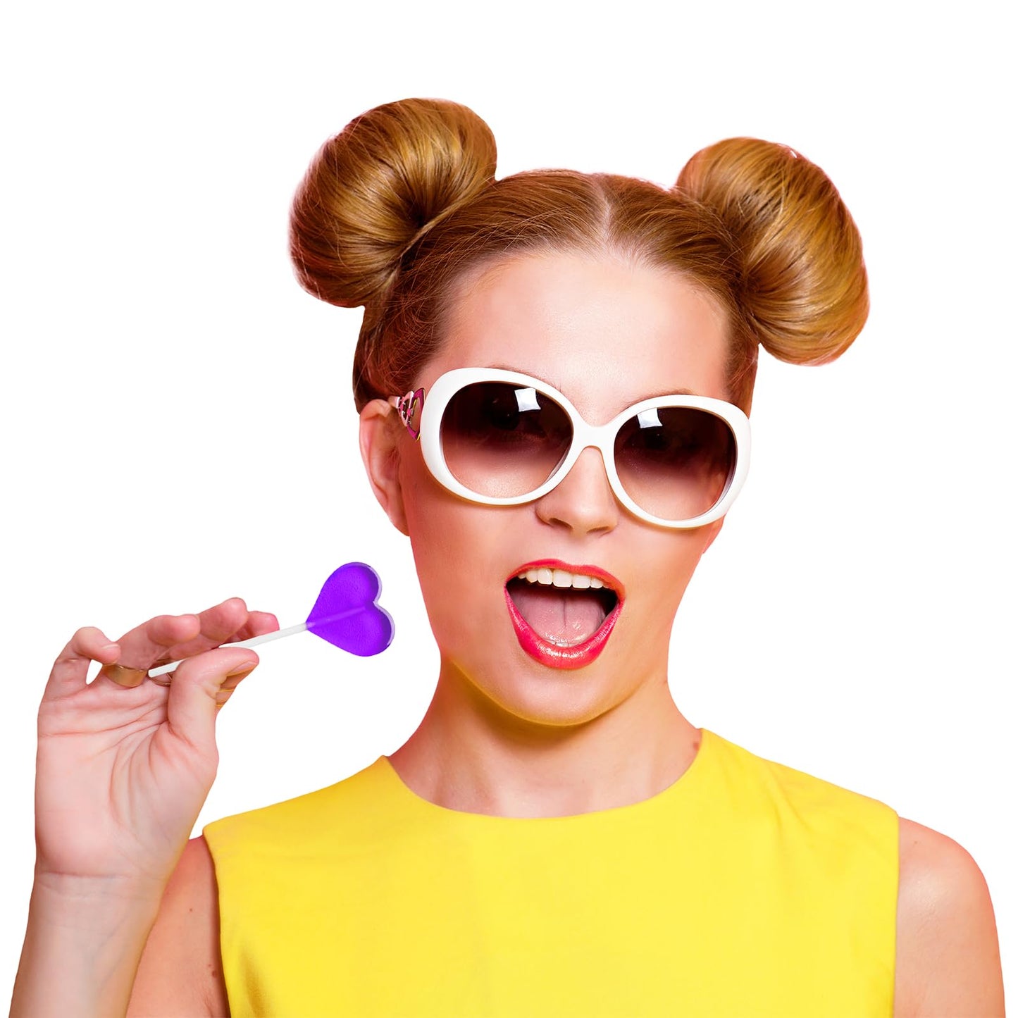 Fruidles Lollipops Mini Heart Shaped Flavored Delicious Lollipop, Individually Wrapped, 5G Lollipop (300 Lollipops, Grape)
