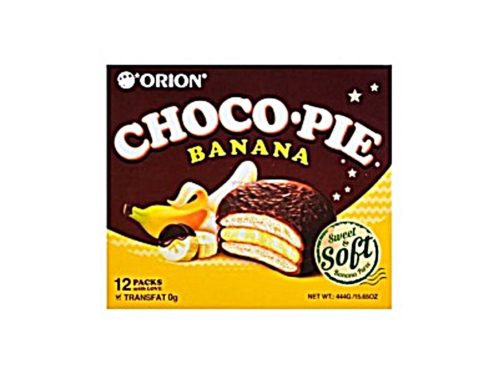 Orion, Choco Pie Sweet and Soft Banana Puree (12 count), 15.65 oz