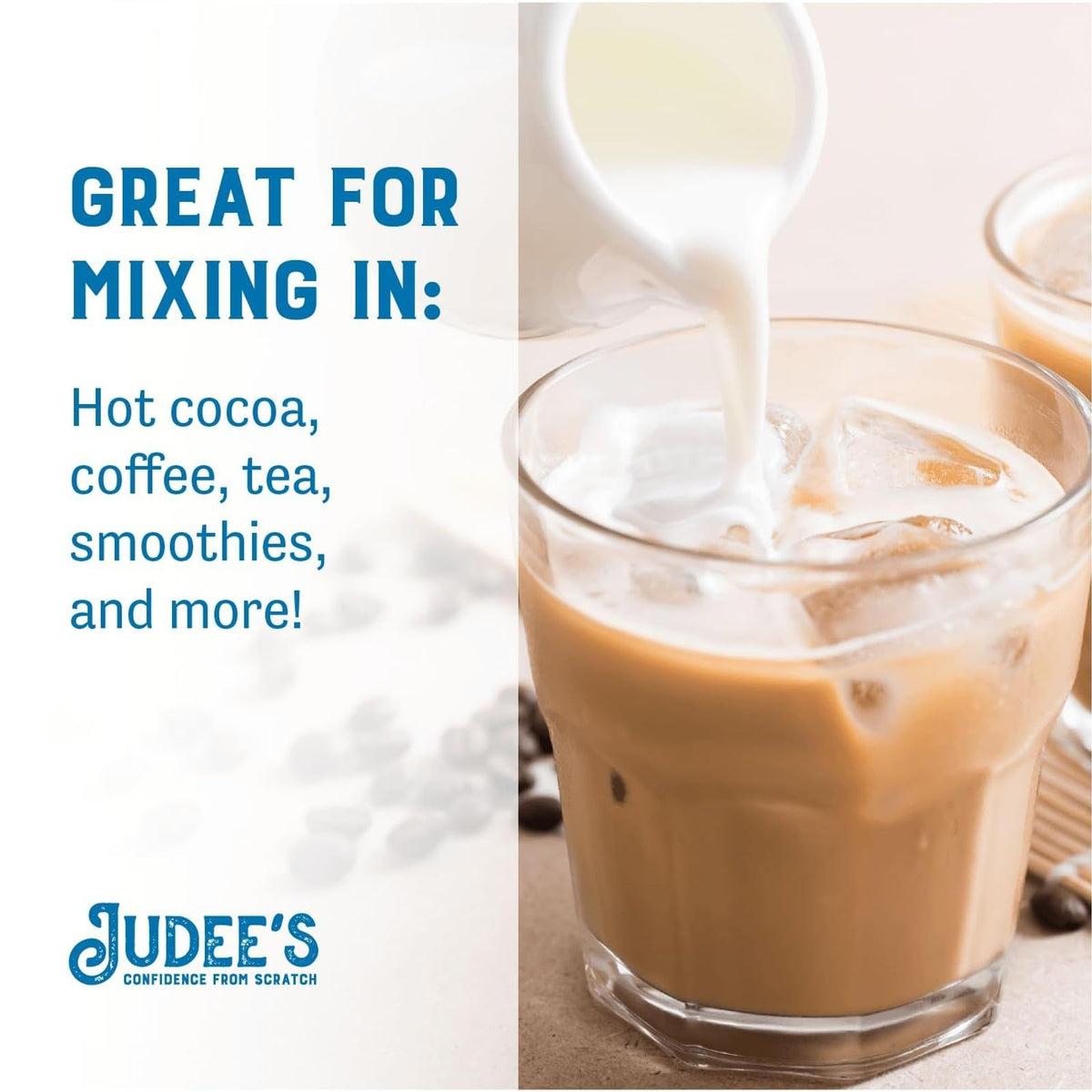 Judees Non-Fat Milk Powder - 100% Non-GMO, Keto-Friendly, rBST  -Free, Gluten-Free, 5 lb