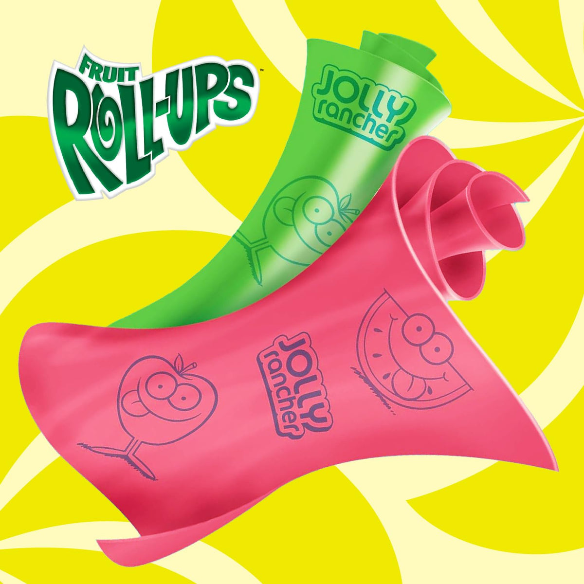 Fruit Roll-Ups Fruit Flavored Snacks, Jolly Rancher, Variety Pack, 10 ct (Pack of 10)