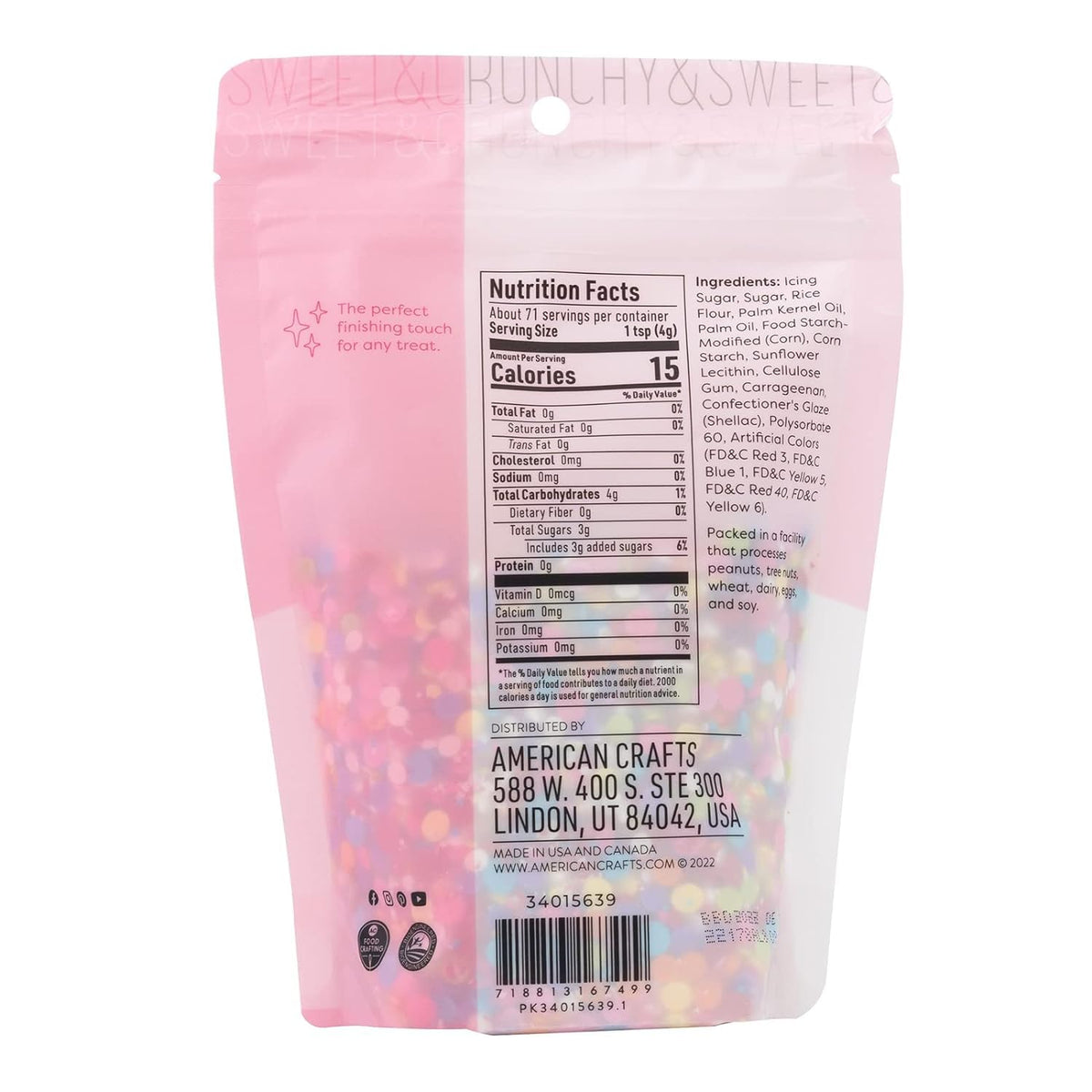 sweetshop Sprinkle mix - 10oz (Confetti)