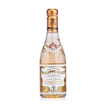 Giusti White Vinegar Dressing - A White Condiment for Cooking and Finishing Dishes such as Salads  Vegetables  or Fish. Made in Italy with Balsamic Vinegar of Modena - 8.45 fl oz (250 ml) - Pack of 1