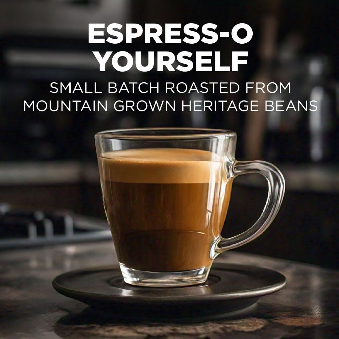 Mauds Espresso Roast Coffee Pods  50ct  Dark Roast Coffee in Recyclable Single Serve Pods - 100% Arabica Coffee  Compatible with Keurig K Cups Maker