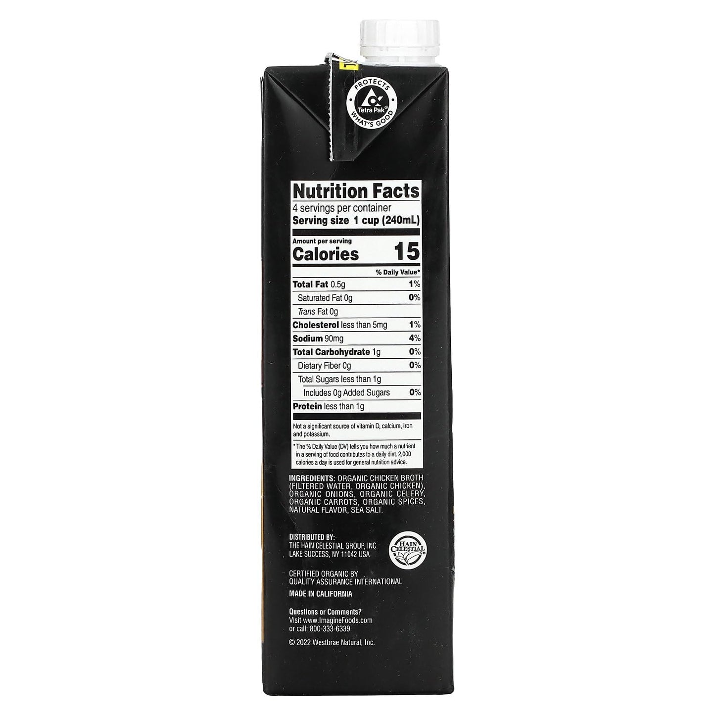 Imagine Free Range Chicken Broth, Organic, Low Sodium, 32 Oz