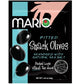 Mario Camacho Foods Pitted Snack Olives - Black Olives with Sea Salt - 1.05 oz Pouches (Pack of 12)