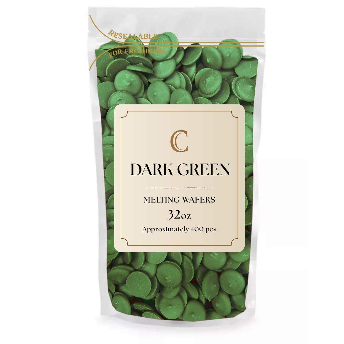 Kidu Merckens Chocolate Melting Wafers Bulk Bag Perfect For Dipping  Deserts  Baking And More (2 Pound  Dark Green)
