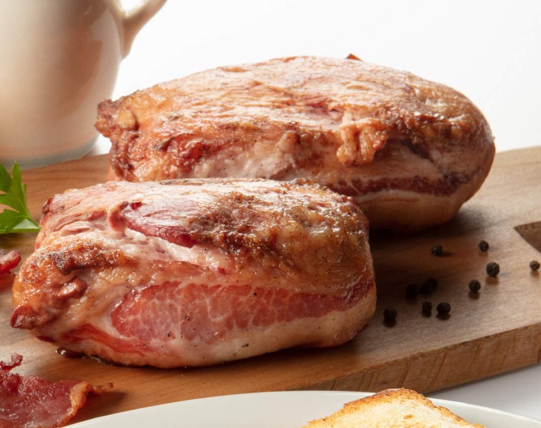 Burgers Smokehouse Hickory Rich Flavor Chunk Country Pork Jowl (8 One Pound Packages)