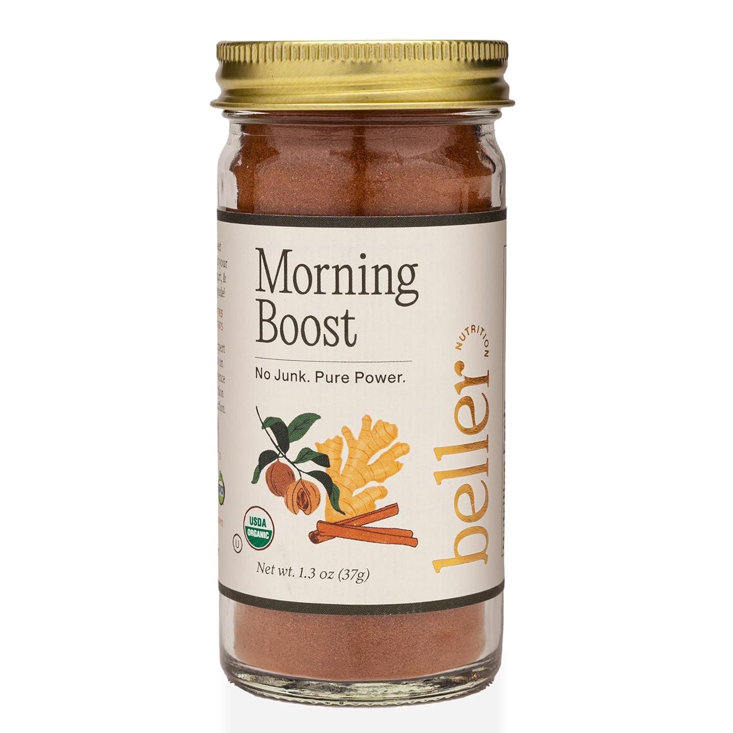 Beller Nutrition Organic Ceylon Cinnamon Spice Blend, 1.4 oz, Ideal for Smoothies, Cereal & Breads