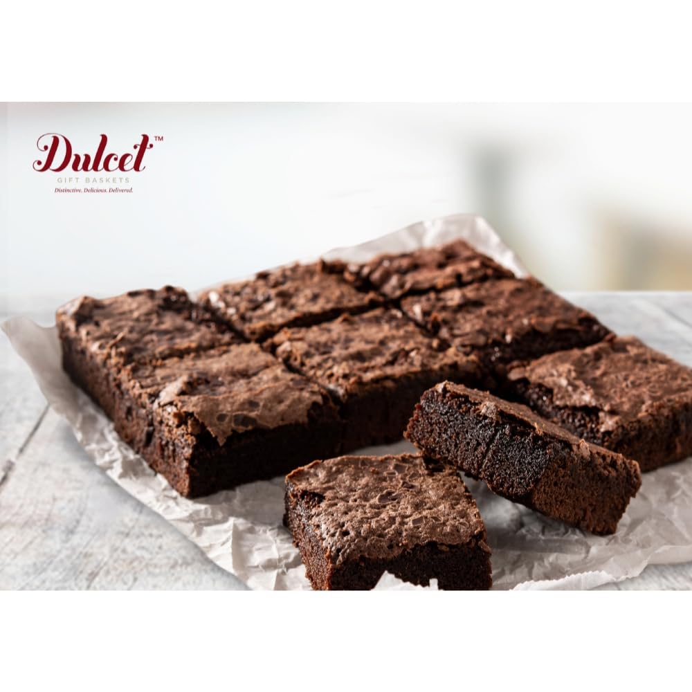 Dulcet Happy Birthday Gift Basket-Chocolae Bundt, Walnut Brownies,Chocolate Chip Fudge,Chocolate Chip Cookies,Assorted Rugelach. Birthday Candles! Best Gift Idea!