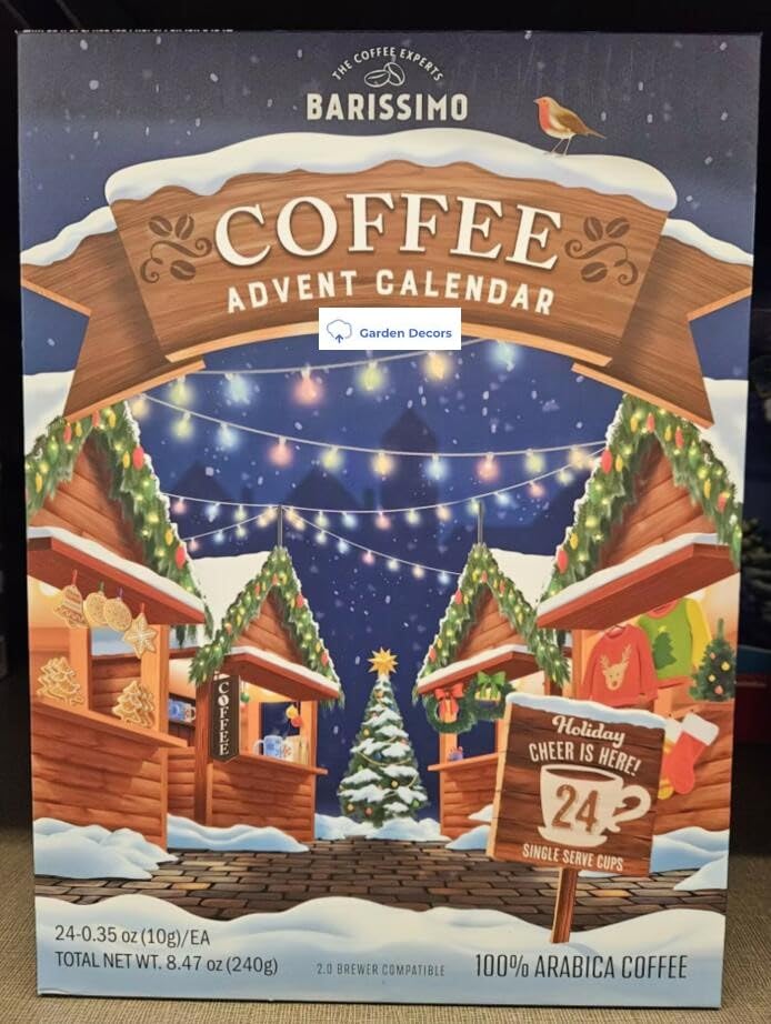 Barissimo Coffee Limit Edition Advent Calendar Unique 24 Cups 8.47oz 240g