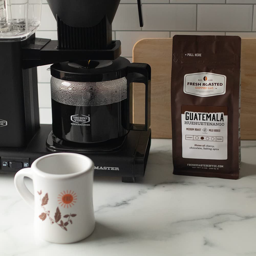 Fresh Roasted Coffee, Guatemalan Huehuetenango, 12 Oz, Medium Roast, Kosher, Ground