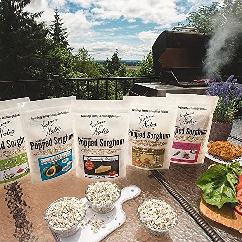Nature Nate’s Popped Sorghum - Organic Avocado Oil Sea Salt Snacks, Keto & Gluten Free, 12 Ounce (Pack of 1)