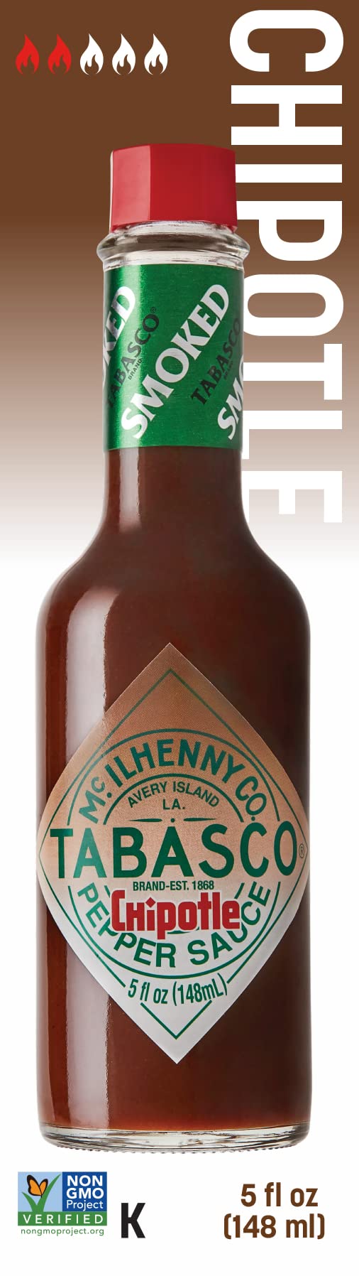 Tabasco Brand Chipotle Pepper Sauce, 5 Oz (Pack Of 12)