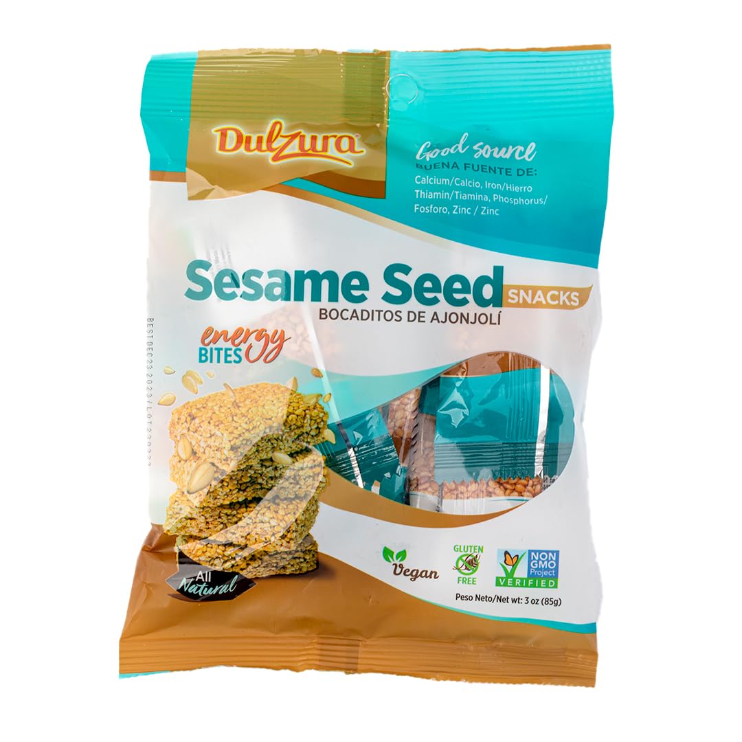 Dulzura Crunchy Sesame Seed Snacks - 3 oz Snack Crackers (Pack of 1)