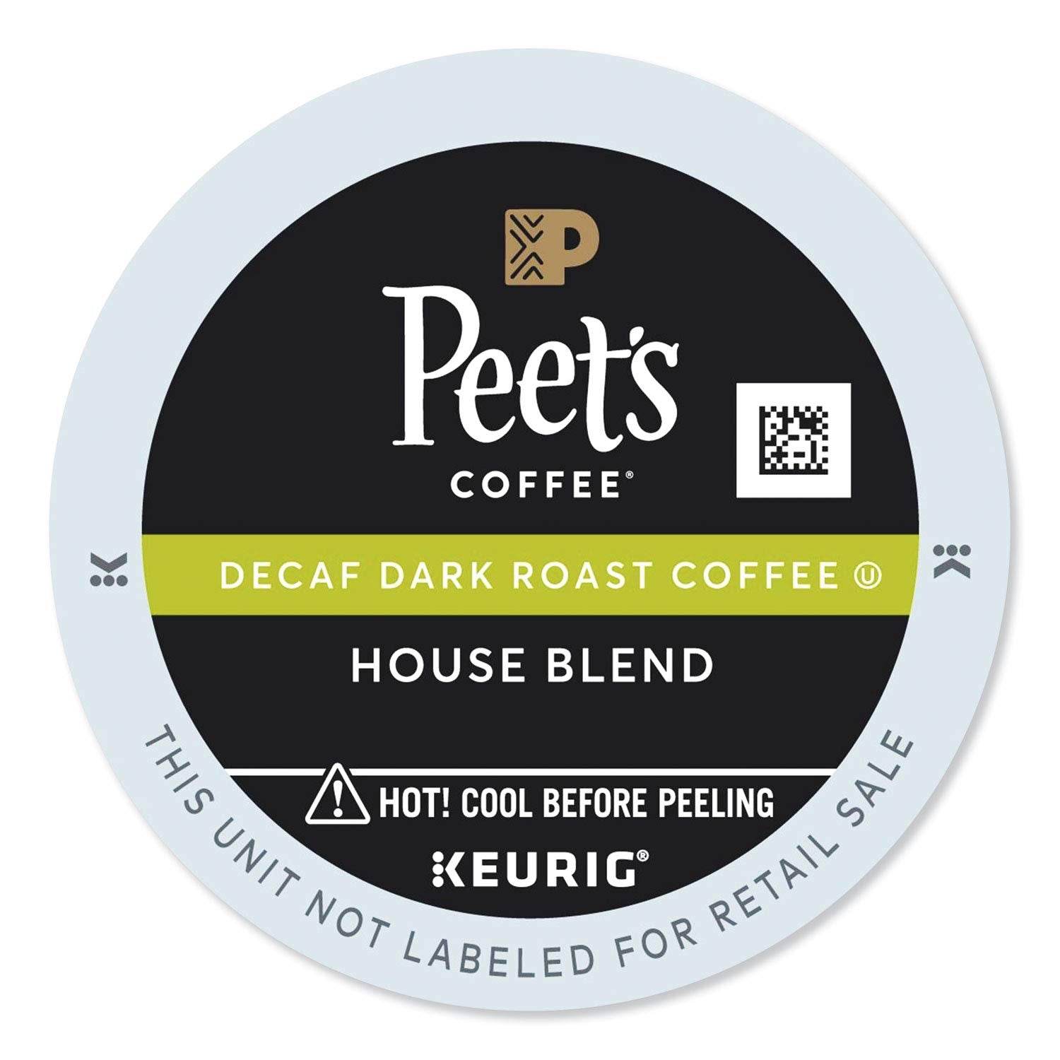 Peets Coffee Decaf House Blend K-Cups, 96 Count, Model 6001