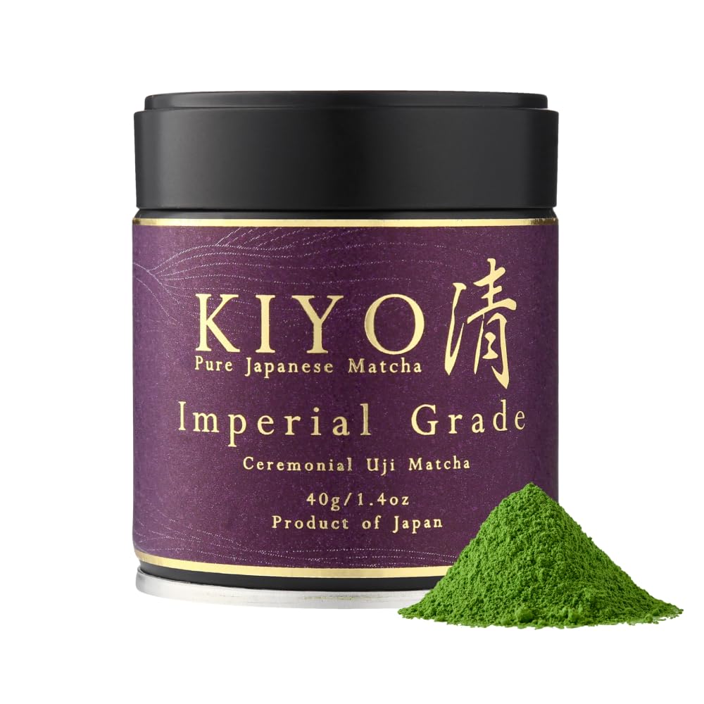 Kiyo Matcha Ceremonial Uji Matcha Green Tea Powder - Imperial Grade - 40g/1.41oz
