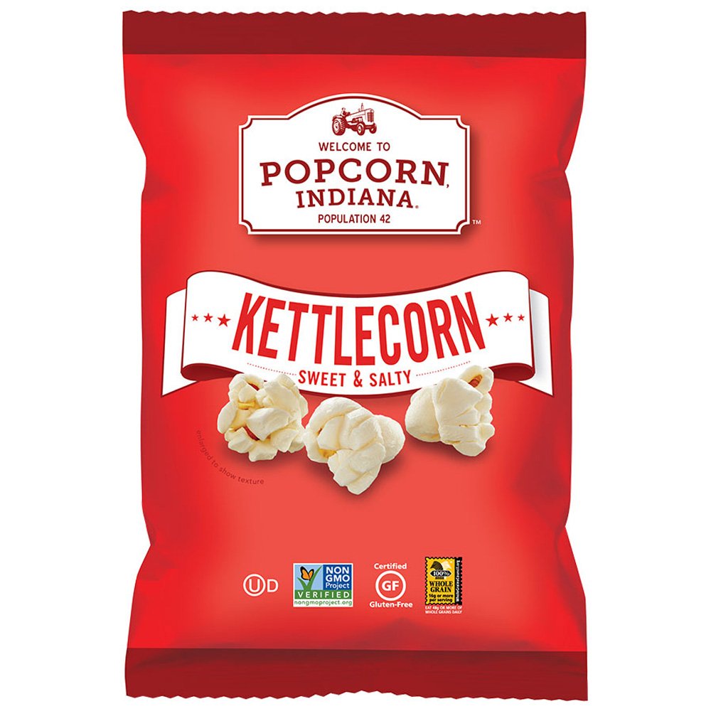 Popcorn Indiana Gourmet Original Popcorn Kettlecorn Popped 48/1 oz Bags