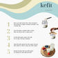 NatuDelight Kefir Grains - 1 TBSP FreshMilk Kefir Starter Cultures for Homemade Kefir Milk