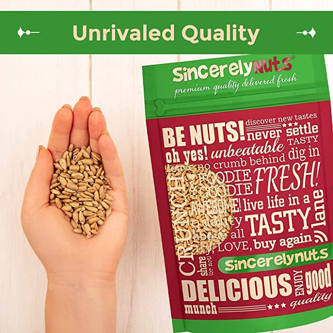 Sincerely Nuts Sunflower Seed Kernels Raw (No Shell) (5lb bag) | Delicious Antioxidant Rich Snack | Source of Protein, Fiber, Es