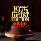 Yetxel 1975 Cake Topper - Limited Edition Golden Glitter Decoration for 50th Birthday Celebration