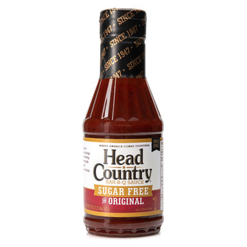 Head Country Bar-B-Q Sauce, Gluten Free, Sugar Free, 17.5 Ounce, Original Flavor