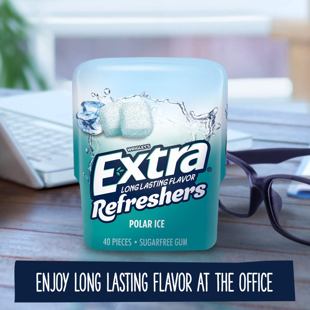 Extra Refreshers Polar Ice chewing gum 40 countPack of 4