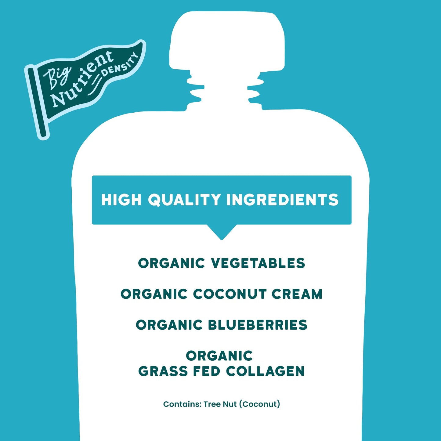 Serenity Kids 6+ Months Dairy-Free Smoothie Baby Food Pouch - Usda Organic & Grass-Fed Collagen Protein - Berry Butternut Flavor - Portable Toddler Snacks - 3.5 Oz, 12 Pack