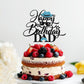 Keoysek Black Glitter Happy Birthday Dad Cake Topper Best Dad Ever, Happy Fathers Day, Dad Birthday Party Decorations