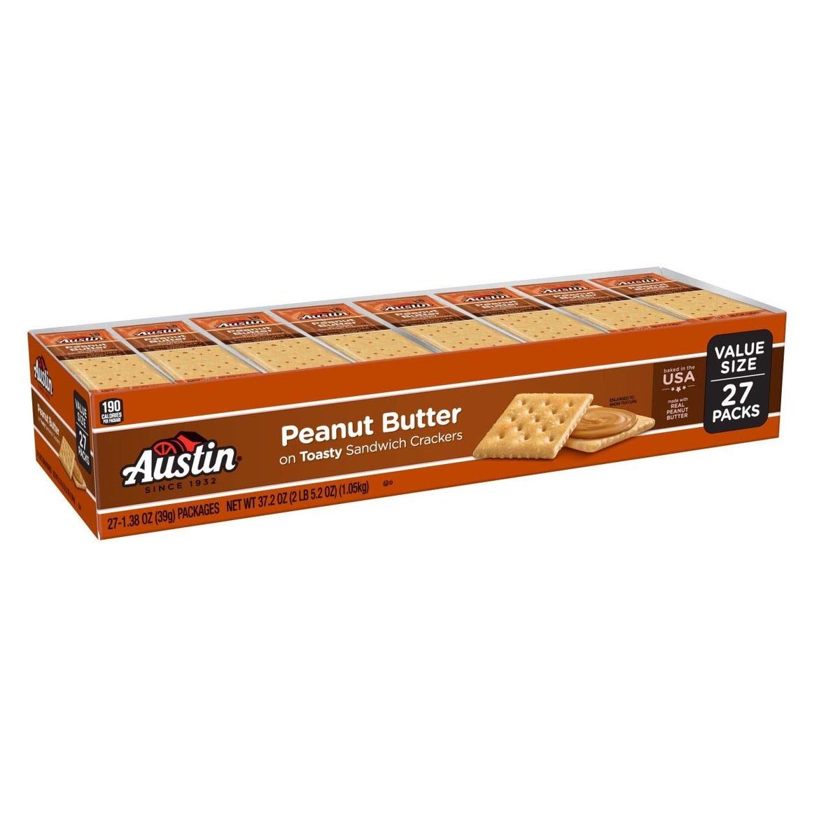 Austin Peanut Butter Crackers On Toasty Crackers 1.38 (27 Count)